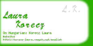 laura korecz business card